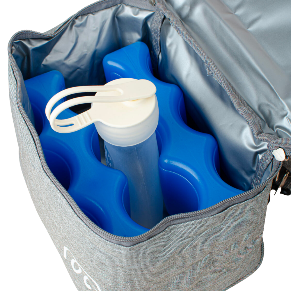 Cooler bag para leche materna - Mamá primero- Gris