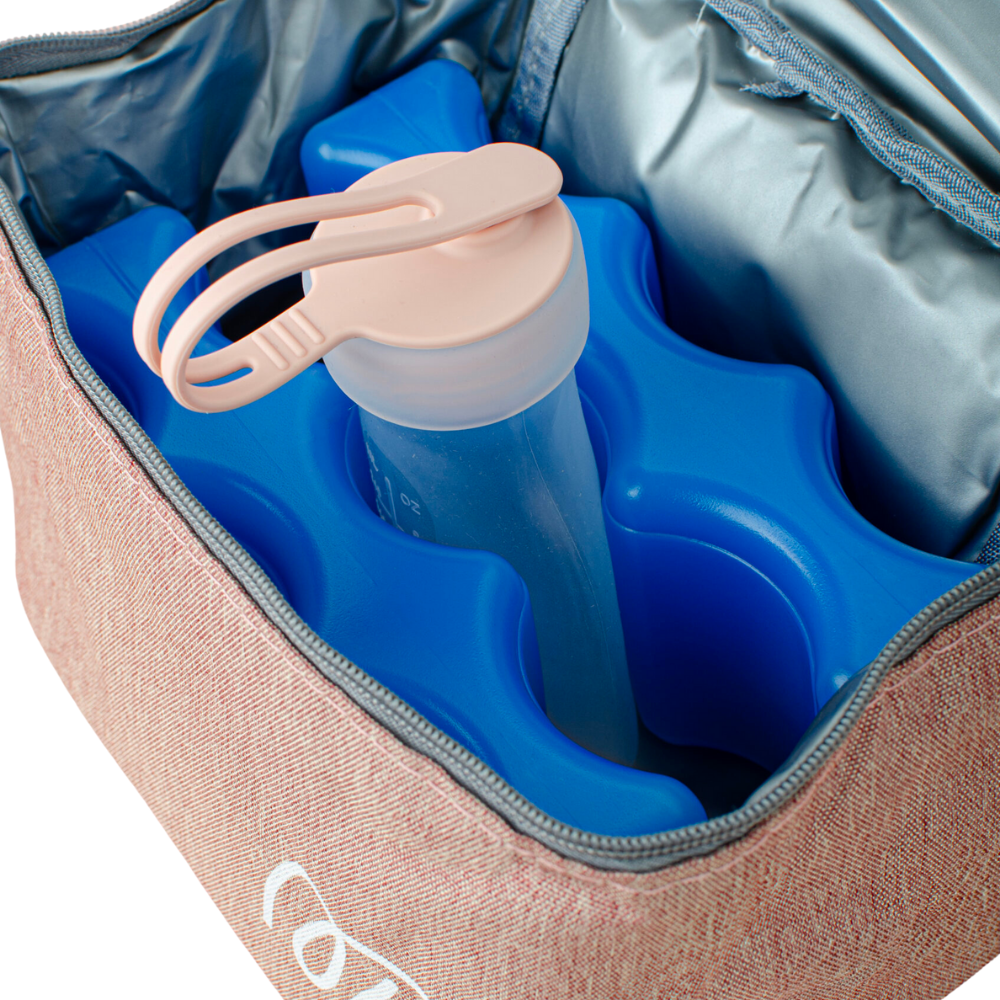 Cooler bag para leche materna - Mamá primero - Rosa