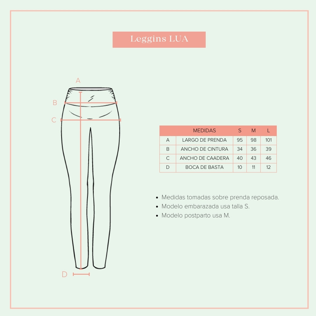 Leggins Lua - Chocolate, Embarazo y Postparto