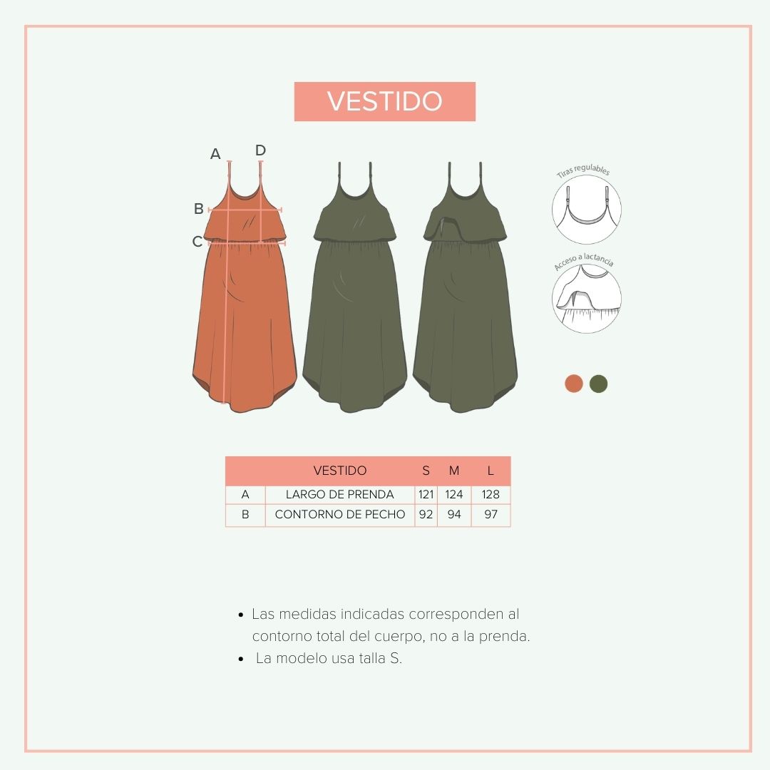 Vestido Aria - lacre, Embarazo y Lactancia