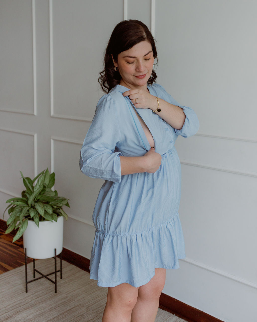 Vestido Mila - celeste, Embarazo y Lactancia