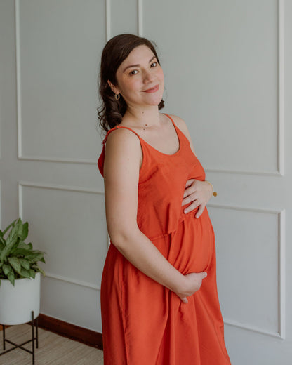 Vestido Aria  - lacre, Embarazo y Lactancia