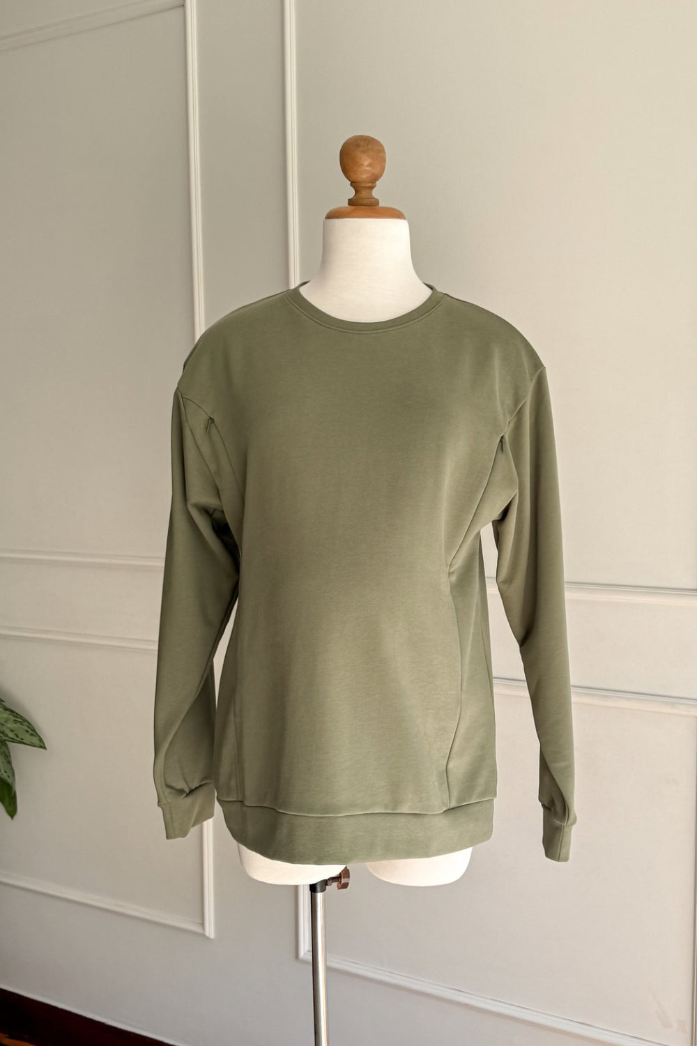Polera Abigail- Verde pesto, Embarazo y Lactancia