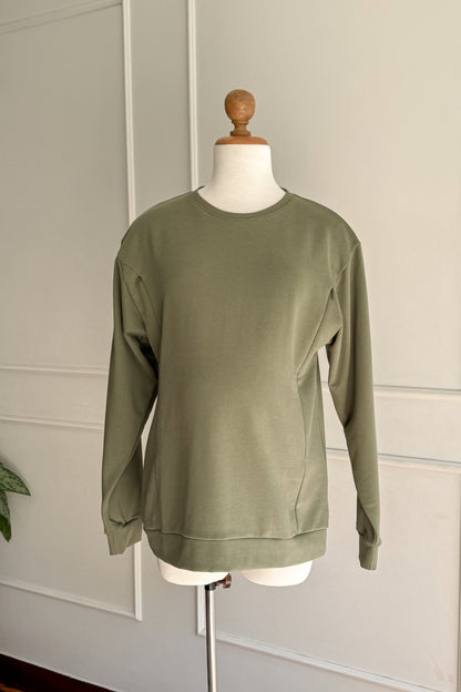 Polera Abigail- Verde pesto, Embarazo y Lactancia
