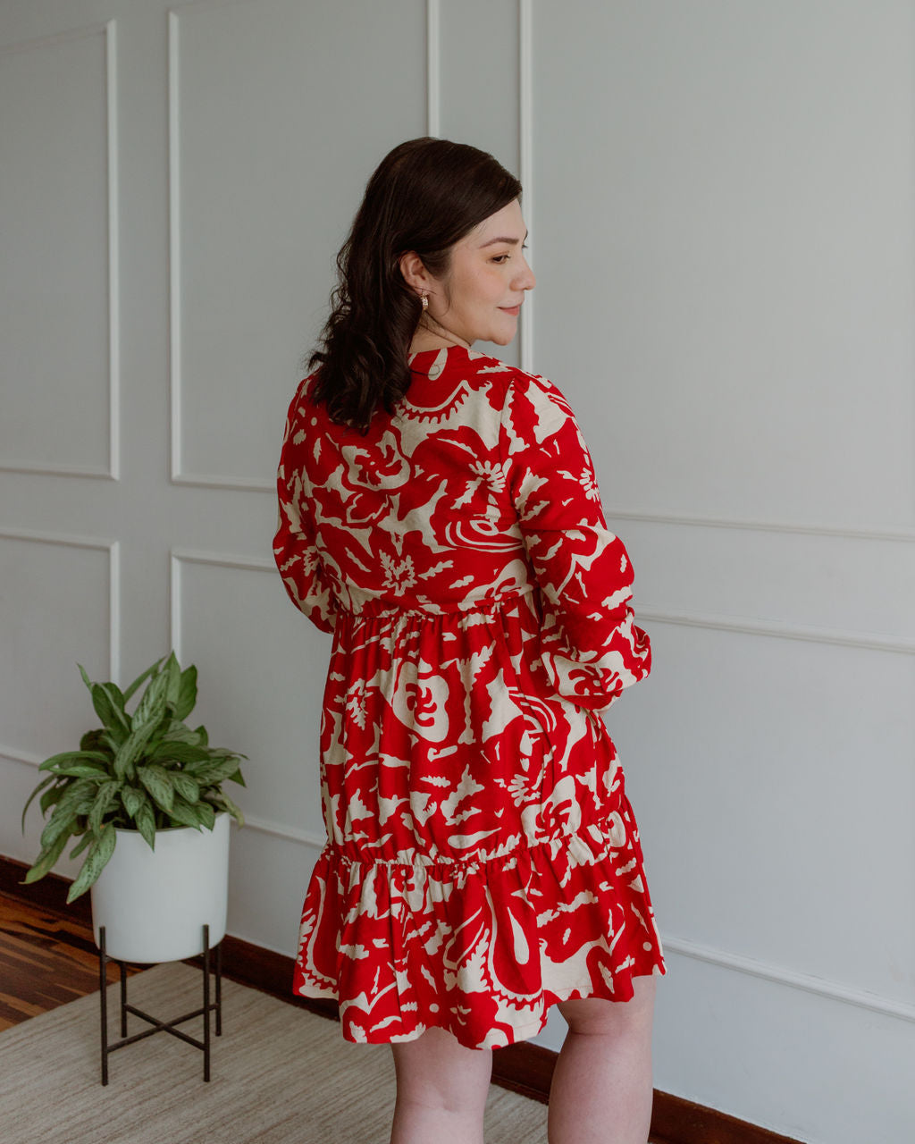 Vestido Mila - print rojo, Embarazo y Lactancia