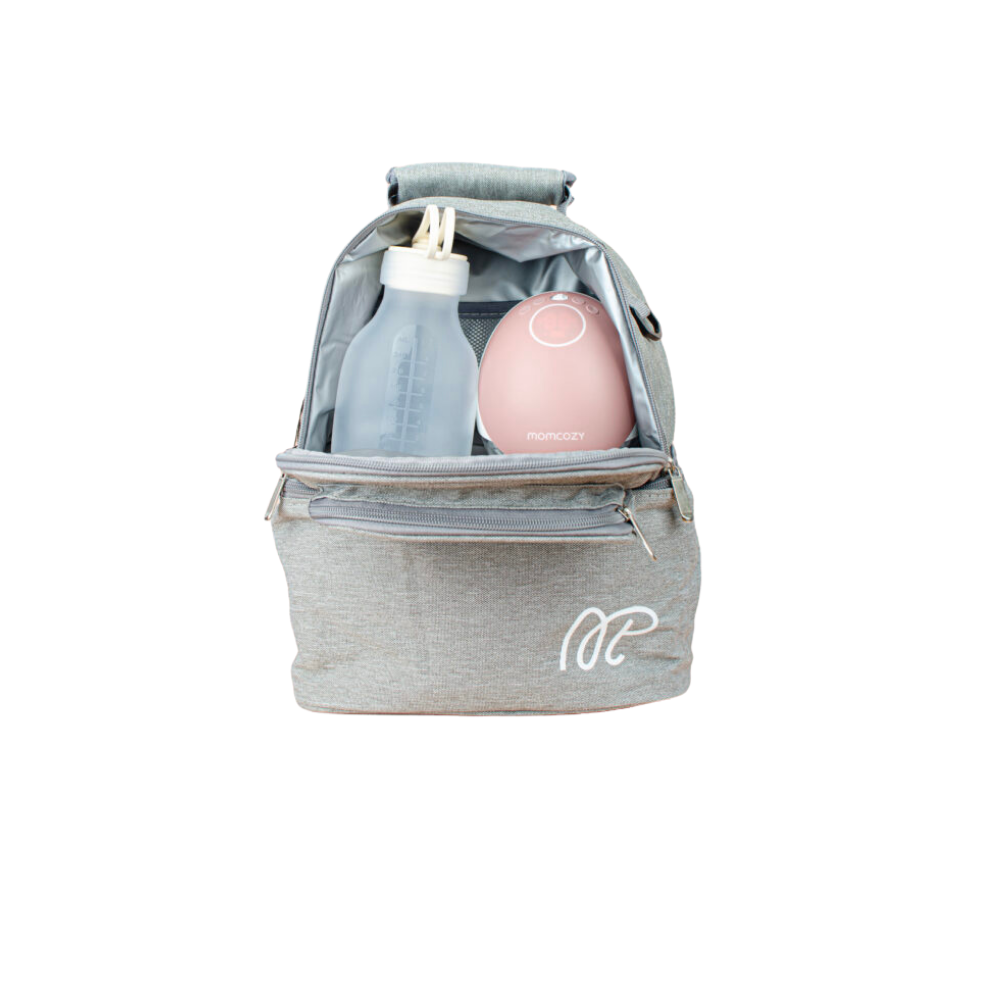 Cooler bag para leche materna - Mamá primero- Gris