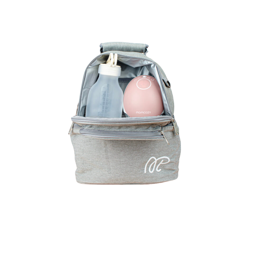 Cooler bag para leche materna - Mamá primero- Gris