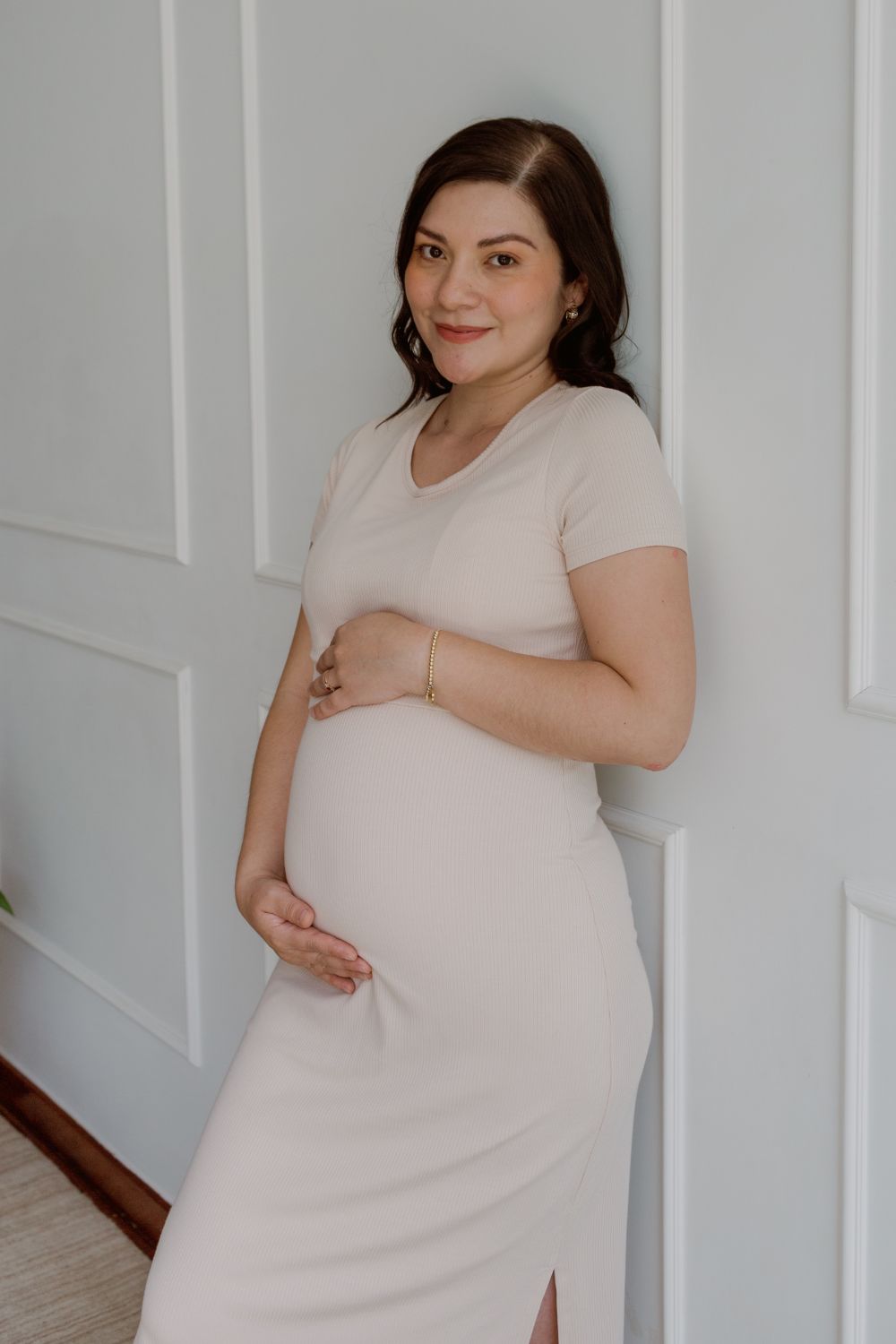 Vestido Lía - Beige, Embarazo y Lactancia