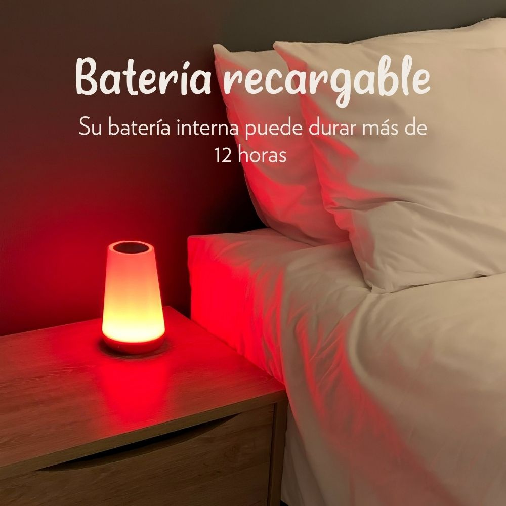 Lámpara De Luz Roja Táctil y LED – LUMI LAMP