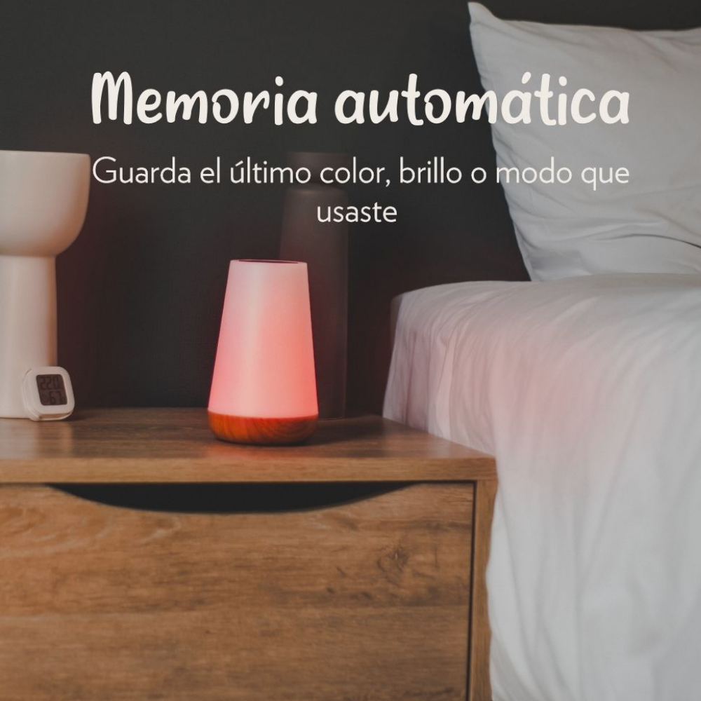 Lámpara De Luz Roja Táctil y LED – LUMI LAMP