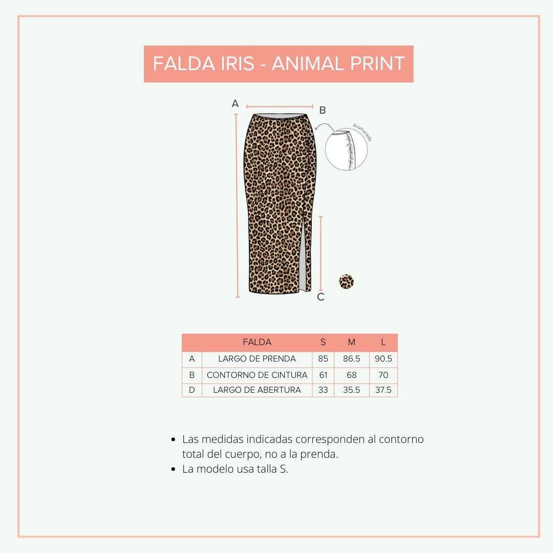 Falda Iris - Animal Print, Embarazo y Postparto